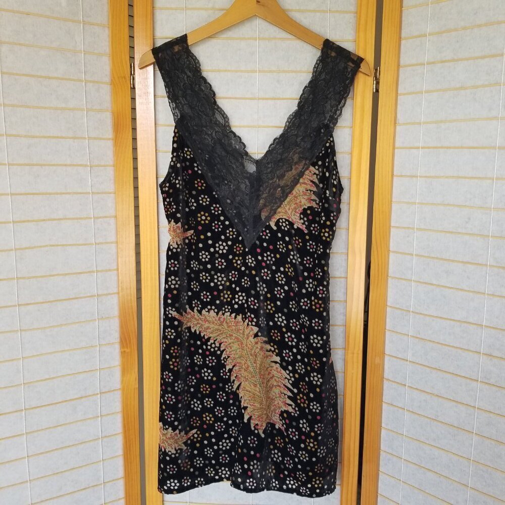 Nasty Gal Black Mini Dress with Gold Accents